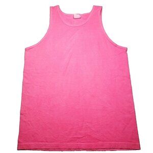 Vintage Just Neon Tees Neon Pink Mens Beach Summer Tank Top Size Medium